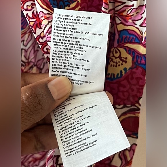 ba&sh Floral Wide-Sleeve long Lady Kimono Vini Side-Slit Self-Tie Size Medium - Picture 11 of 11